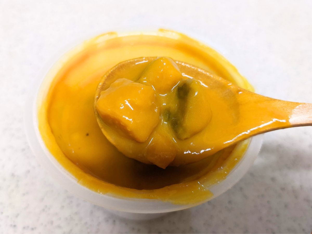 レンジで温めたかぼちゃのスープ